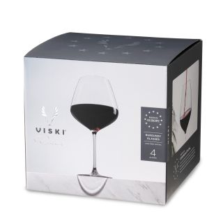 Reserve European Crystal Burgundy Glasses by Viski®