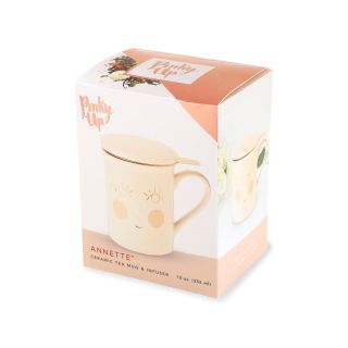 Annetteâ„¢ Hello Beautiful Ceramic Tea Mug & Infuser by Pinky