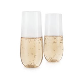 Stemless Champagne Flute Set