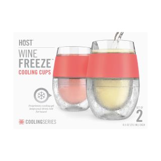Wine FREEZE™ in Coral (set of 2) by HOST®