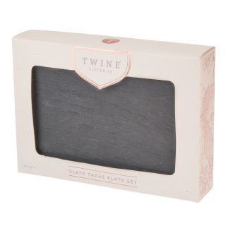 Slate Tapas Plates by Twine Living® (Set of 4)