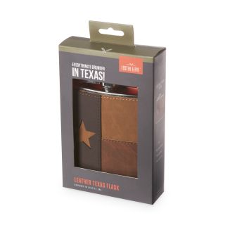Leather Texas Flask by Foster & Ryeâ„¢