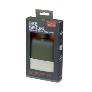 Matte Army Green Flask by Foster & Ryeâ„¢