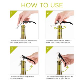 Truetapâ„¢: Double-Hinged Corkscrew in Navy Blue