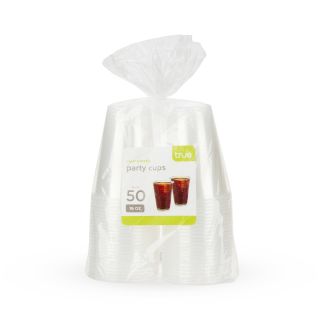 16 oz Clear Party Cups, 50 pack by True