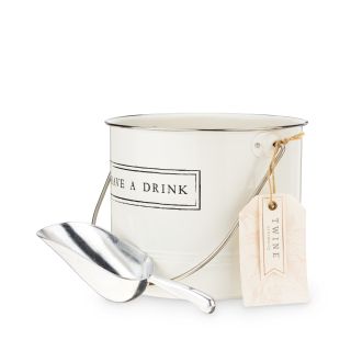Have A Drink Ice Bucket and Scoop by Twine®