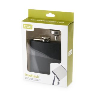 TrueFlaskâ„¢: 6 oz Matte Black Flask by True