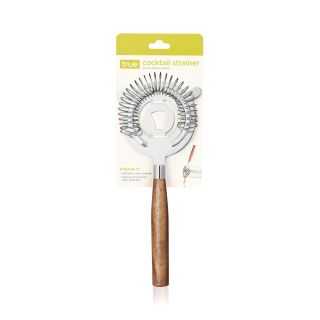 Cocktail Strainer with Acacia Handle by True