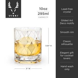 Metropolis Deco Tumbler by Viski®
