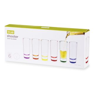 2 oz Shot Glass Shooters, Set of 6 by True