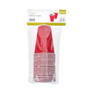 16 oz Red Party Cups, 24 pack by True