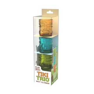 Tiki Trioâ„¢ Shot Glasses, Set of 3 by TrueZoo