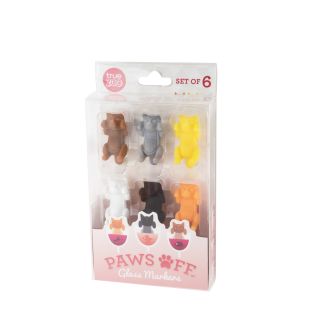 Paws Offâ„¢ Cat Glass Markers (Set of 6) by TrueZoo