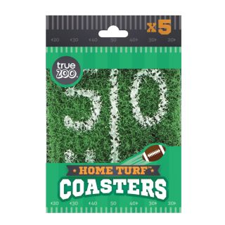 Home Turfâ„¢ Coasters, Set of 5 by TrueZoo